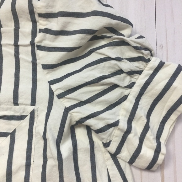 ZARA Trafaluc Collection Striped Button-Up Shirt S - Picture 7 of 10